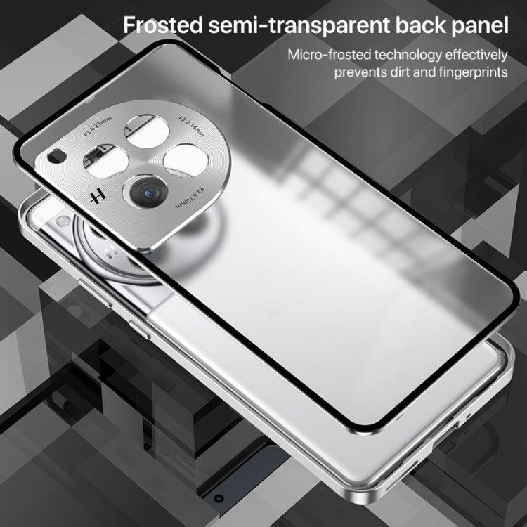 For OnePlus 13 Snap Buckle Single-sided Metal Frame Frosted Phone Case(Space Black) - OnePlus Cases by PMC TechLife | Online Shopping South Africa | PMC TechLife | Buy Now Pay Later Mobicred