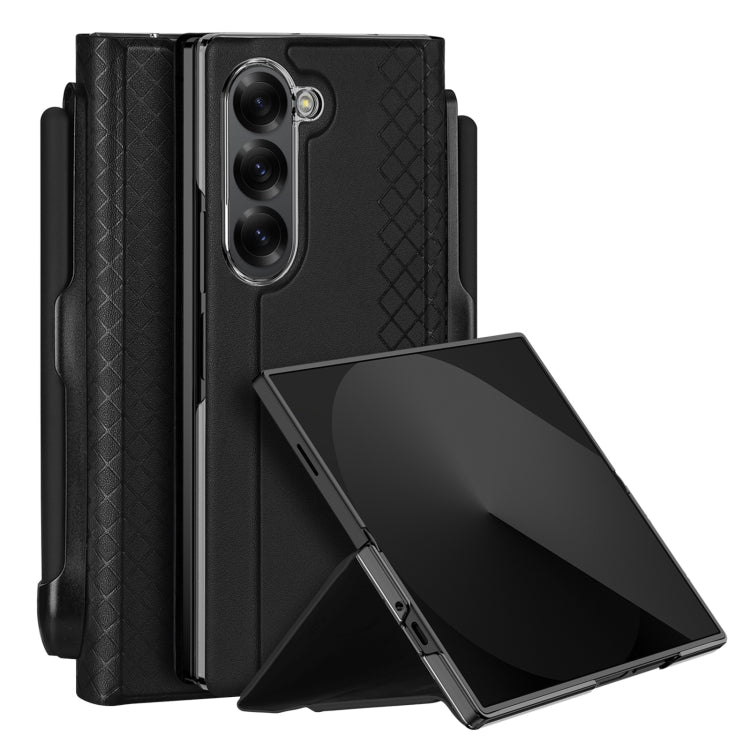 For Samsung Galaxy Z Fold6 DUX DUCIS Bril Series PU + TPU Phone Case with Pen Slot(Black) - Galaxy Z Fold6 5G Cases by DUX DUCIS | Online Shopping South Africa | PMC Jewellery | Buy Now Pay Later Mobicred