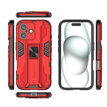 For iPhone 16 Supersonic PC + TPU Holder Phone Case(Red) - iPhone 16 Cases by PMC Jewellery | Online Shopping South Africa | PMC Jewellery | Buy Now Pay Later Mobicred