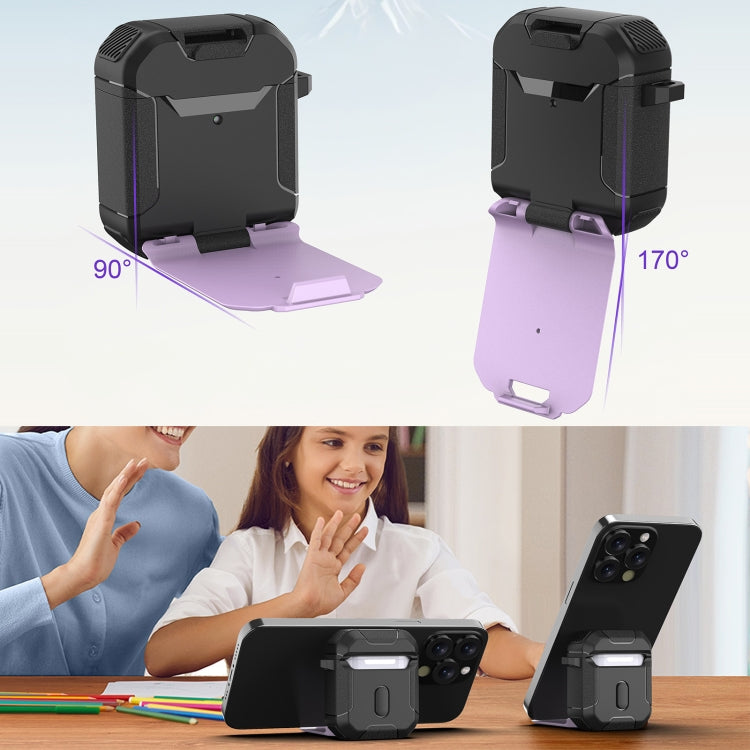 For AirPods 3 Phone Holder Design Earbuds Box Protective Case(Grey) - free shipping - PMC Jewellery - Order now!