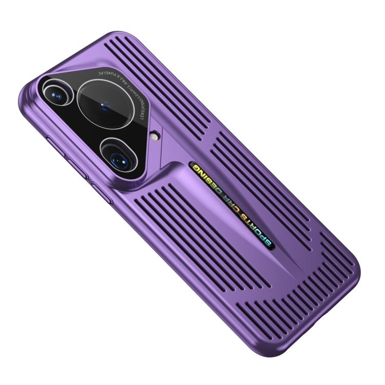 For Huawei Pura 70 Ultra Blade Cooling PC Full Coverage Phone Case(Dark Purple) - Huawei Cases by PMC Jewellery | Online Shopping South Africa | PMC Jewellery | Buy Now Pay Later Mobicred