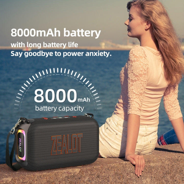 Zealot S85 50W Outdoor Waterproof Portable Bluetooth Speaker(Black) - free shipping - PMC Jewellery - Order now!