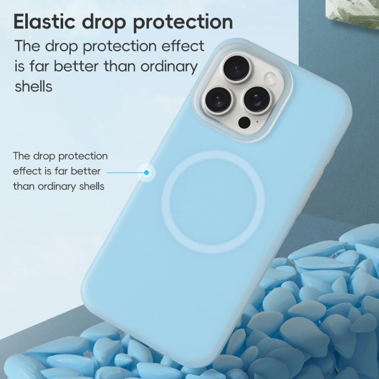 For iPhone 16 Jelly Liquid Silicone MagSafe Magnetic Phone Case(Green) - iPhone 16 Cases by PMC TechLife | Online Shopping South Africa | PMC TechLife | Buy Now Pay Later Mobicred