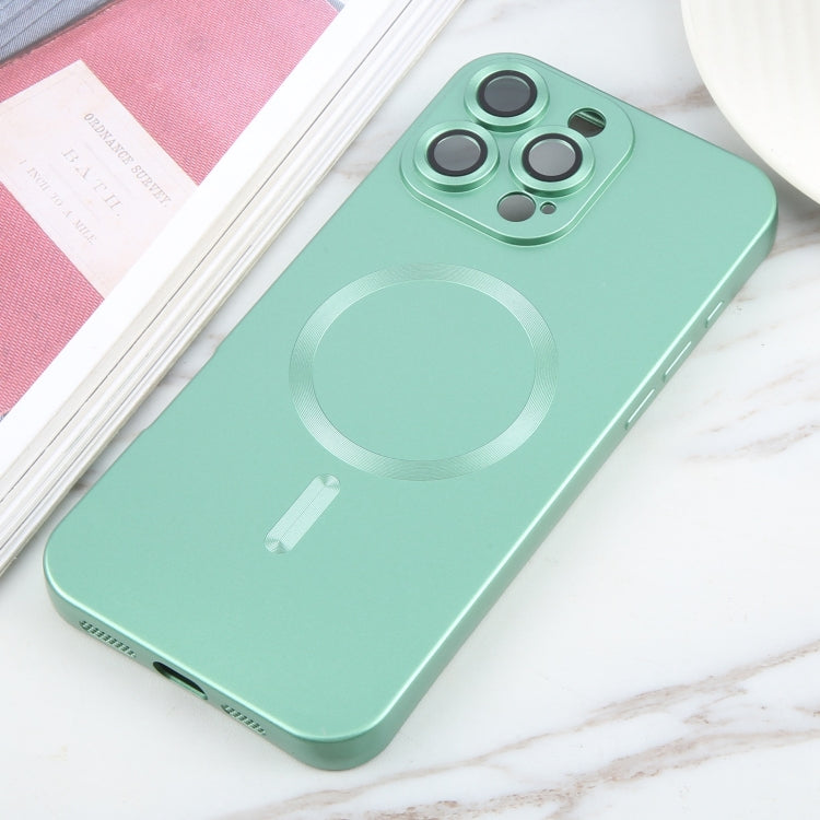 For iPhone 16 Pro Liquid TPU Silicone Solid Color MagSafe Phone Case(Green) - iPhone 16 Pro Cases by PMC TechLife | Online Shopping South Africa | PMC TechLife | Buy Now Pay Later Mobicred