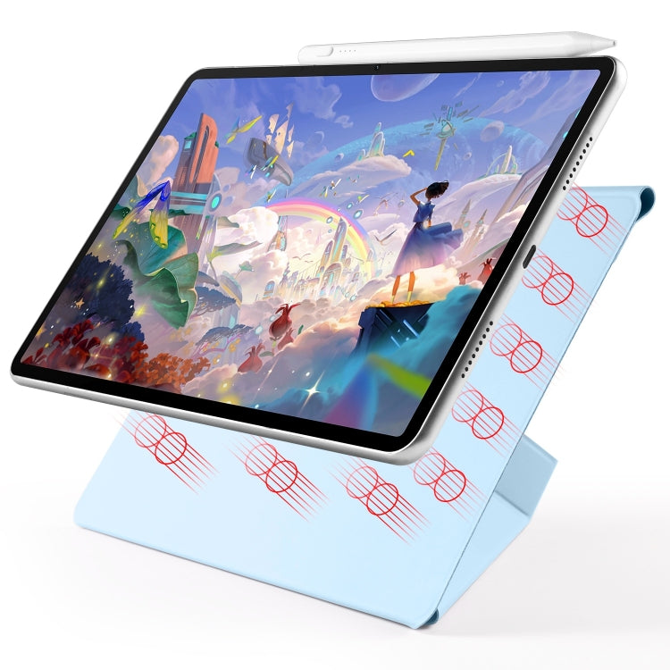 For Huawei MatePad Air 11.5 2023 Fixed Buckle Magnetic Deformation Leather Tablet Case(Ice Blue) - Huawei by PMC TechLife | Online Shopping South Africa | PMC TechLife | Buy Now Pay Later Mobicred