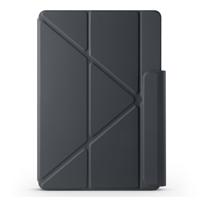 For Huawei MatePad Air 11.5 2023 Fixed Buckle Magnetic Deformation Leather Tablet Case(Black) - Huawei by PMC TechLife | Online Shopping South Africa | PMC TechLife | Buy Now Pay Later Mobicred