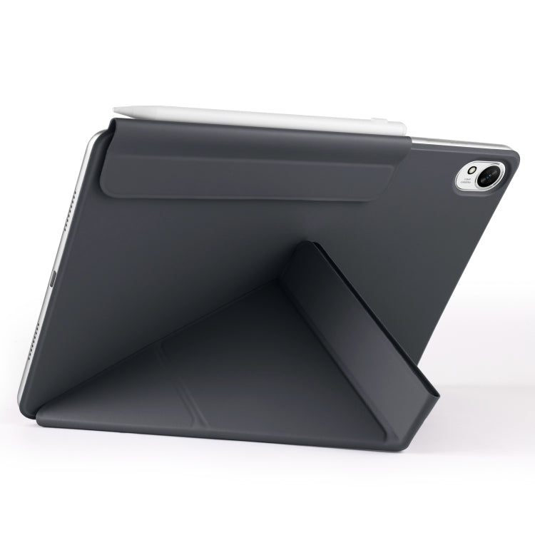 For Huawei MatePad Air 11.5 2023 Fixed Buckle Magnetic Deformation Leather Tablet Case(Black) - Huawei by PMC TechLife | Online Shopping South Africa | PMC TechLife | Buy Now Pay Later Mobicred