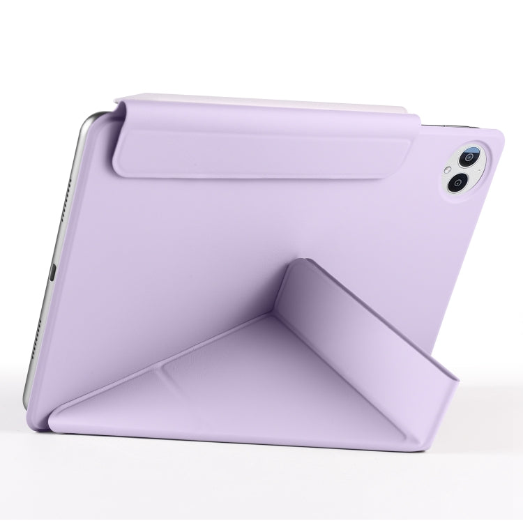 For Huawei MatePad Pro 13.2 2023 Fixed Buckle Magnetic Deformation Leather Tablet Case(Purple) - Huawei by PMC TechLife | Online Shopping South Africa | PMC TechLife | Buy Now Pay Later Mobicred