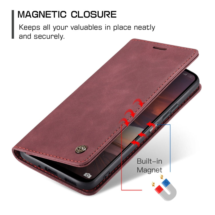 For Redmi 13 CaseMe 013 Multifunctional Horizontal Flip Leather Phone Case(Wine Red) - Redmi 13 Cases by CaseMe | Online Shopping South Africa | PMC Jewellery | Buy Now Pay Later Mobicred