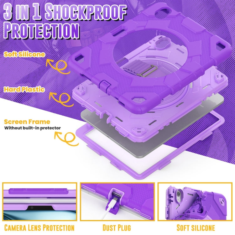 For iPad Air 11 2025 /  2024 Spider Hand Grip Turntable Stand Tablet Case(Purple) - iPad Air 11 2025 / 2024 Cases by PMC Jewellery | Online Shopping South Africa | PMC Jewellery | Buy Now Pay Later Mobicred