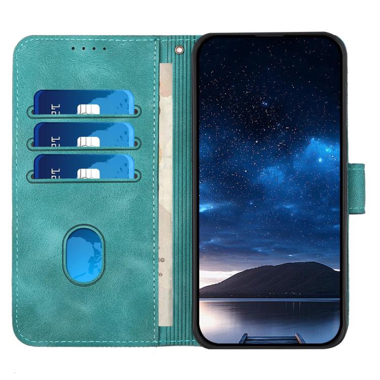 For iPhone 17 YX0080 Grid Butterfly Embossed Pattern Flip Leather Phone Case with Lanyard(Light Blue) - free shipping - PMc TechLife - Order now!