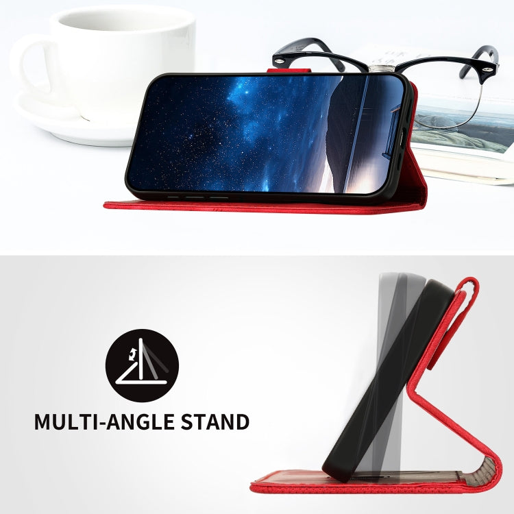 For Google Pixel 9 / 9 Pro YX0080 Grid Butterfly Embossed Pattern Flip Leather Phone Case with Lanyard(Red) - Google Cases by PMC TechLife | Online Shopping South Africa | PMC TechLife | Buy Now Pay Later Mobicred
