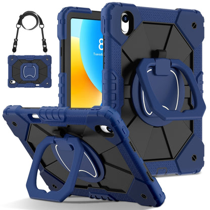 For Huawei Matepad 11.5 2023 Contrast Color Robot Silicone Hybrid PC Tablet Case(Navy Black) - Huawei by PMC Jewellery | Online Shopping South Africa | PMC Jewellery | Buy Now Pay Later Mobicred