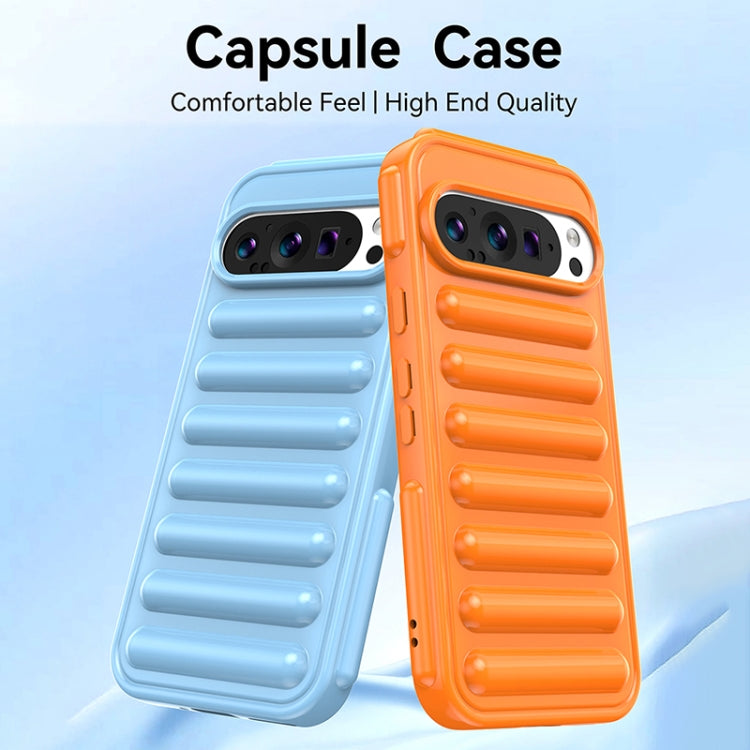 For Google Pixel 9 Pro Capsule Series Candy Color TPU Phone Case(Transparent Grey) - Google Cases by PMC TechLife | Online Shopping South Africa | PMC TechLife | Buy Now Pay Later Mobicred