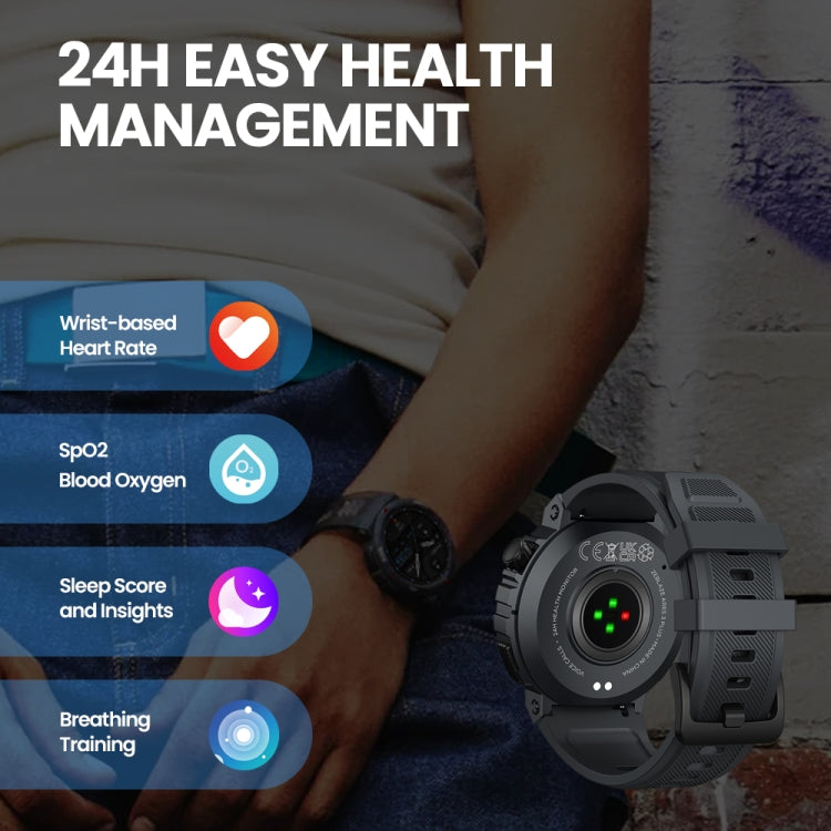 Zeblaze Ares 3 Plus 1.43 inch Fitness & Wellness Smart Watch Supports 24H Health Monitoring(Lava Black) - Smart Watches by Zeblaze | Online Shopping South Africa | PMC Jewellery | Buy Now Pay Later Mobicred