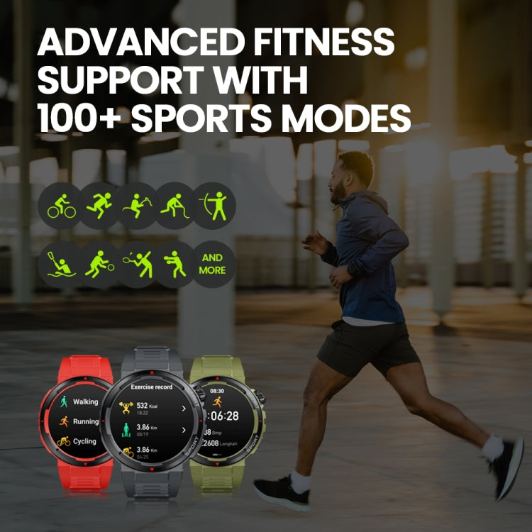 Zeblaze Ares 3 Plus 1.43 inch Fitness & Wellness Smart Watch Supports 24H Health Monitoring(Wild Green) - Smart Watches by Zeblaze | Online Shopping South Africa | PMC Jewellery | Buy Now Pay Later Mobicred