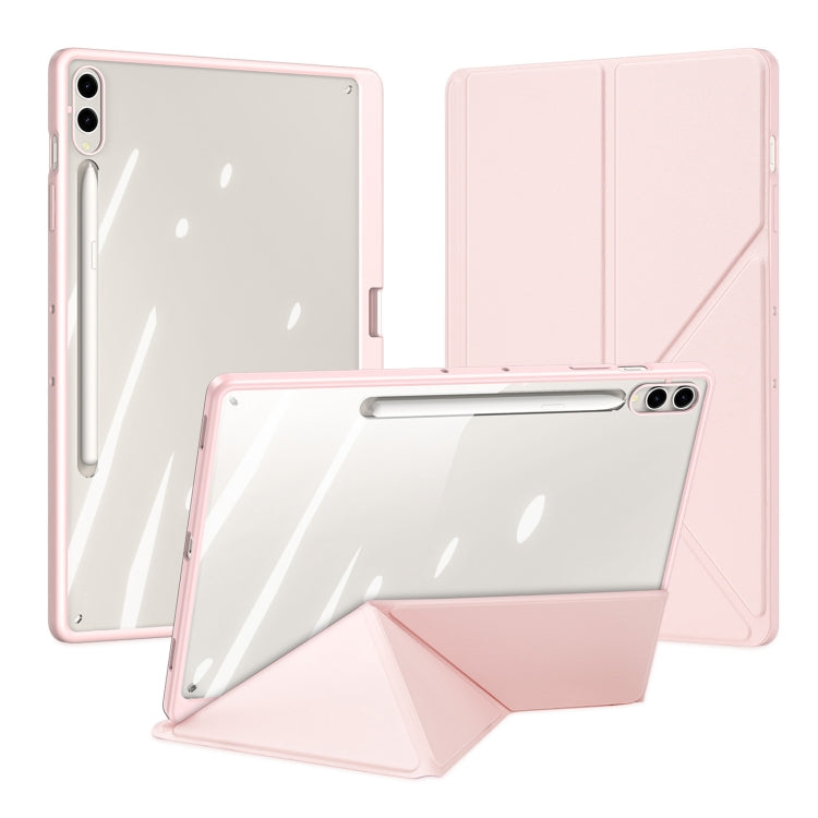 For Samsung Galaxy Tab S10+ DUX DUCIS Magi Series Smart Leather Tablet Case(Pink) - Other Galaxy Tab PC by DUX DUCIS | Online Shopping South Africa | PMC Jewellery | Buy Now Pay Later Mobicred