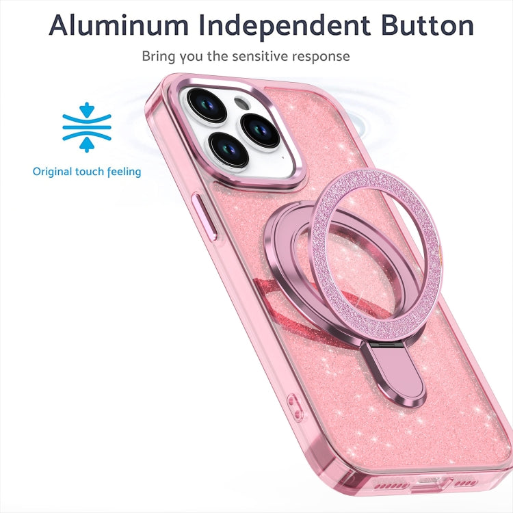 For iPhone 16 Glitter Ring Holder MagSafe Phone Case(Purple) - free shipping - PMC TechLife - Order now!