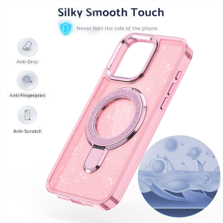 For iPhone 16 Glitter Ring Holder MagSafe Phone Case(Purple) - free shipping - PMC TechLife - Order now!