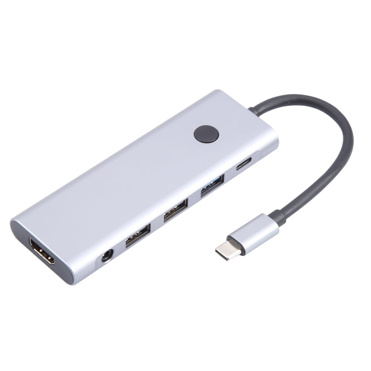 BYL-2410 9 in 1 Type-C to USB Multi-function Docking Station - USB HUB by PMC Jewellery | Online Shopping South Africa | PMC Jewellery | Buy Now Pay Later Mobicred