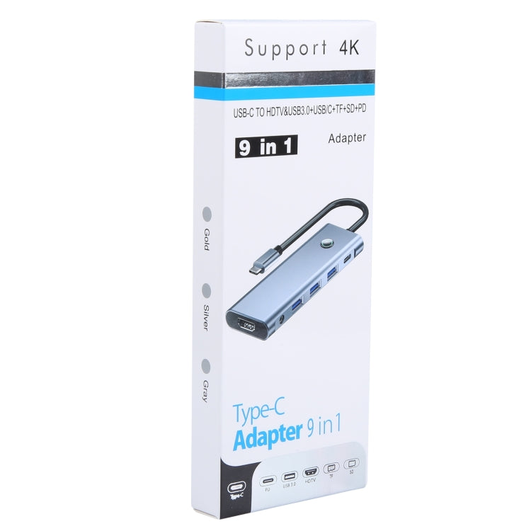 BYL-2410 9 in 1 Type-C to USB Multi-function Docking Station - USB HUB by PMC Jewellery | Online Shopping South Africa | PMC Jewellery | Buy Now Pay Later Mobicred