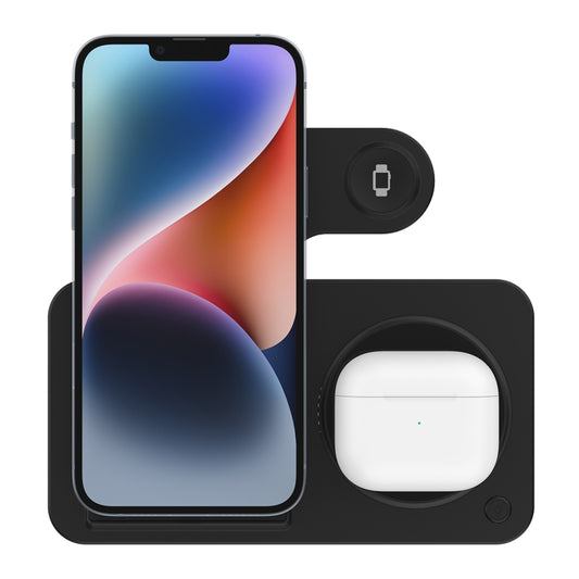 Onten CW11 3 in 1 Folding Wireless Charging(Black) - Wireless Charger by Onten | Online Shopping South Africa | PMC Jewellery | Buy Now Pay Later Mobicred