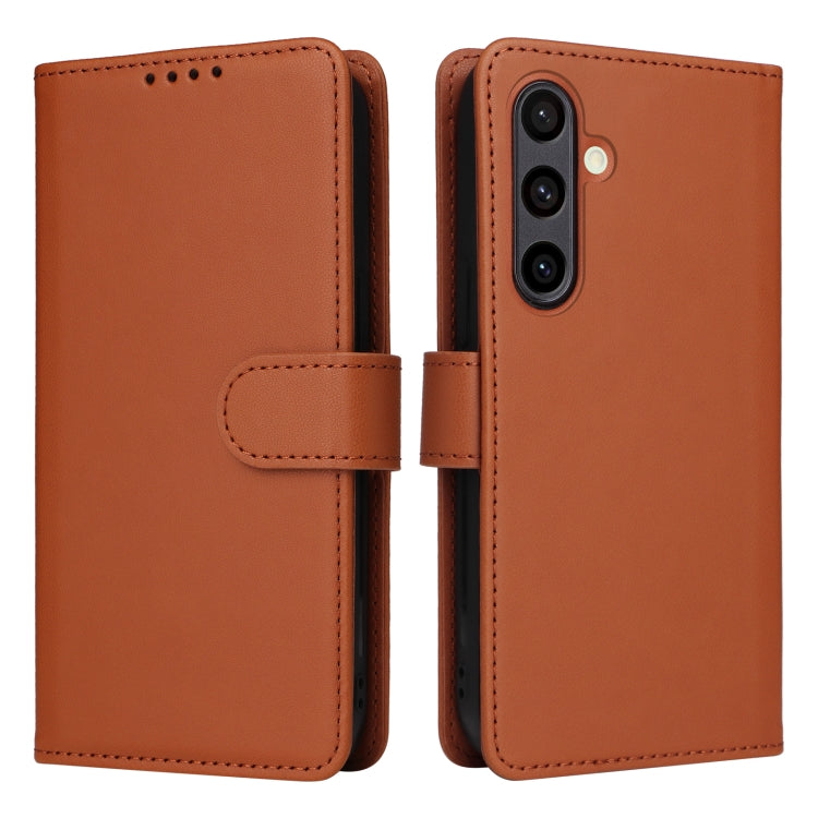 For Samsung Galaxy S24 FE 5G BETOPNICE BN-005 2 in 1 Detachable Imitate Genuine Leather Phone Case(Brown) - Galaxy S24 FE 5G Cases by BETOPNICE | Online Shopping South Africa | PMC Jewellery | Buy Now Pay Later Mobicred