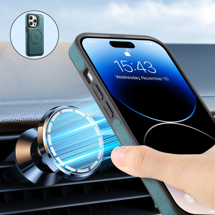 For iPhone 16 Denior A13 Skin Feel MagSafe Phone Case(Blue) - free shipping - PMC Jewellery - Order now!