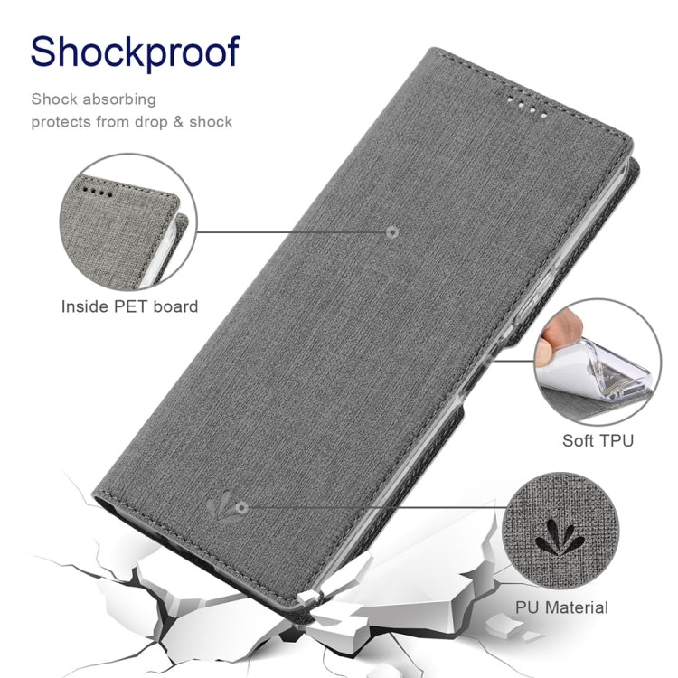 For Sharp Aquos Wish4 ViLi DMX Series TPU + PU Leather Magnetic Phone Case(Grey) - More Brand by ViLi | Online Shopping South Africa | PMC Jewellery | Buy Now Pay Later Mobicred