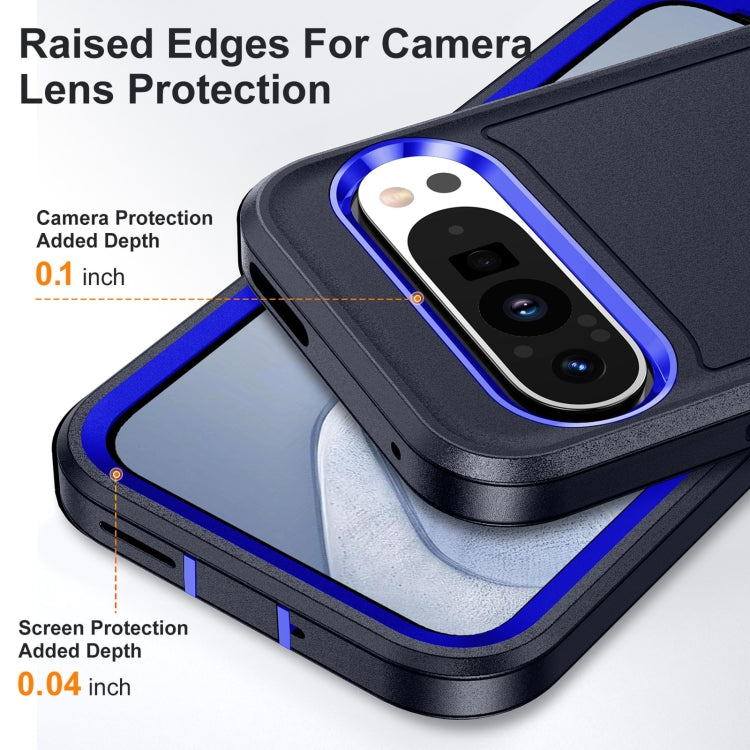 For Google Pixel 9 Pro Life Waterproof Rugged PC + Silicone Phone Case(Dark Blue + Royal Blue) - Google Cases by PMC Jewellery | Online Shopping South Africa | PMC Jewellery | Buy Now Pay Later Mobicred