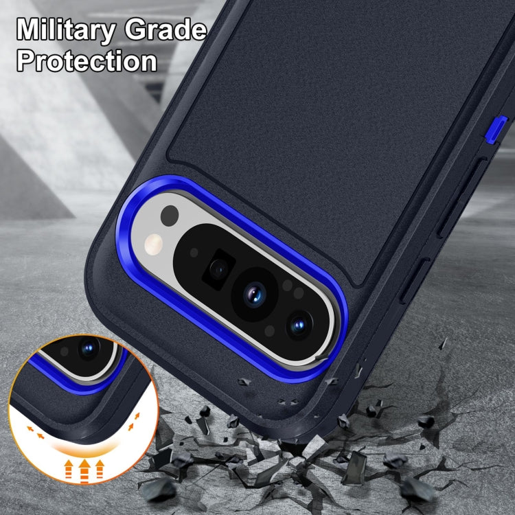 For Google Pixel 9 Pro Life Waterproof Rugged PC + Silicone Phone Case(Dark Blue + Royal Blue) - Google Cases by PMC TechLife | Online Shopping South Africa | PMC TechLife | Buy Now Pay Later Mobicred