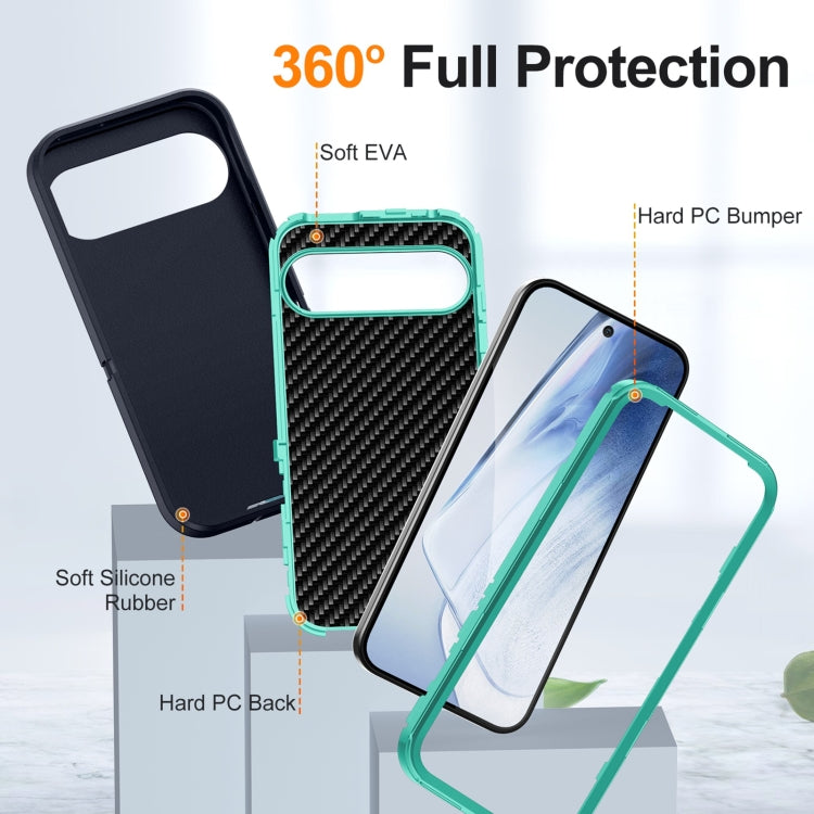 For Google Pixel 9 Pro Life Waterproof Rugged PC + Silicone Phone Case(Dark Blue + Light Blue) - Google Cases by PMC Jewellery | Online Shopping South Africa | PMC Jewellery | Buy Now Pay Later Mobicred