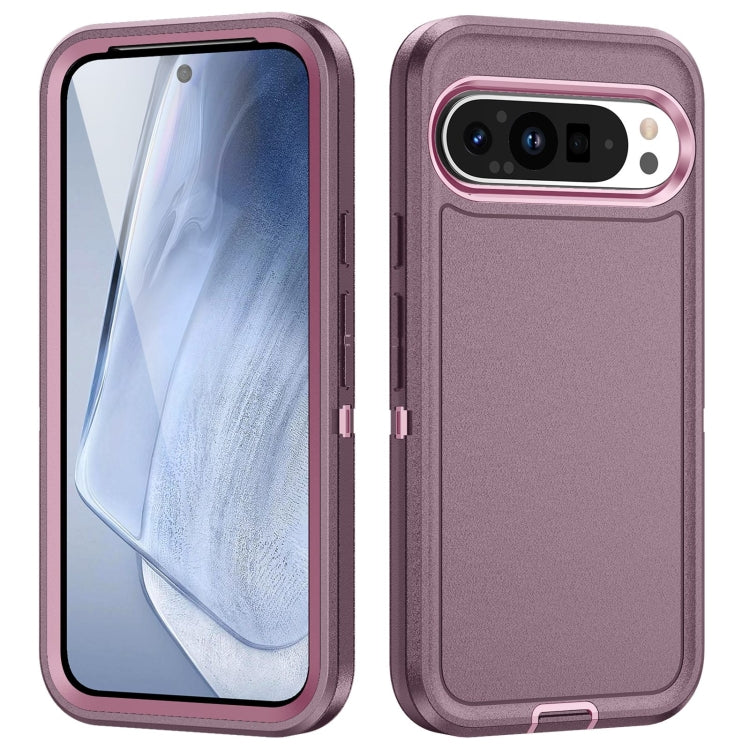 For Google Pixel 9 Pro Life Waterproof Rugged PC + Silicone Phone Case(Purple + Pink) - Google Cases by PMC Jewellery | Online Shopping South Africa | PMC Jewellery | Buy Now Pay Later Mobicred