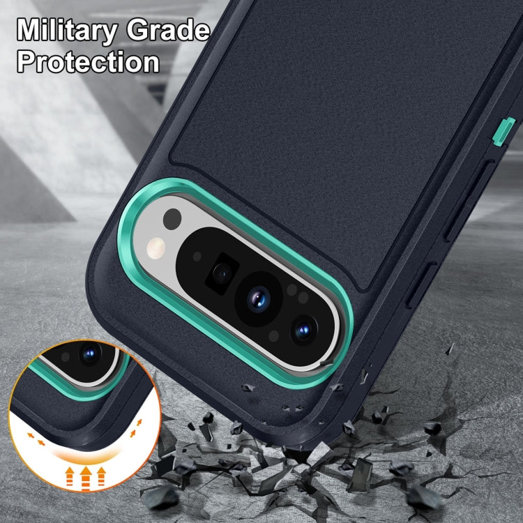 For Google Pixel 9 Life Waterproof Rugged PC + Silicone Phone Case(Dark Blue + Light Blue) - Google Cases by PMC Jewellery | Online Shopping South Africa | PMC Jewellery | Buy Now Pay Later Mobicred