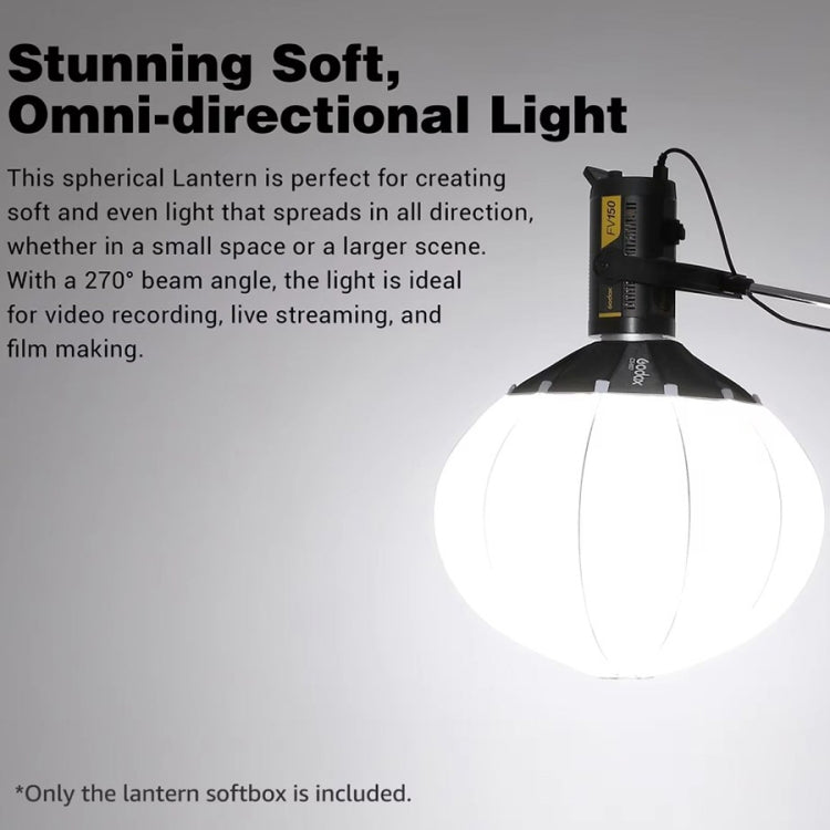 Godox Folding Lantern Softbox Bowens Mount Softbox, Model:CS-65D - free shipping - PMC TechLife - Order now!