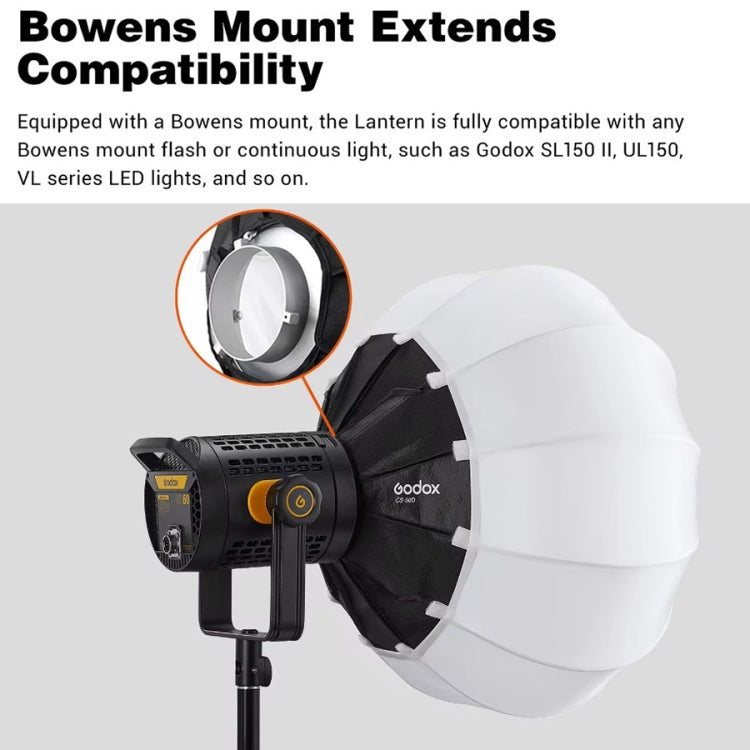 Godox Folding Lantern Softbox Bowens Mount Softbox, Model:CS-85D - free shipping - PMC TechLife - Order now!