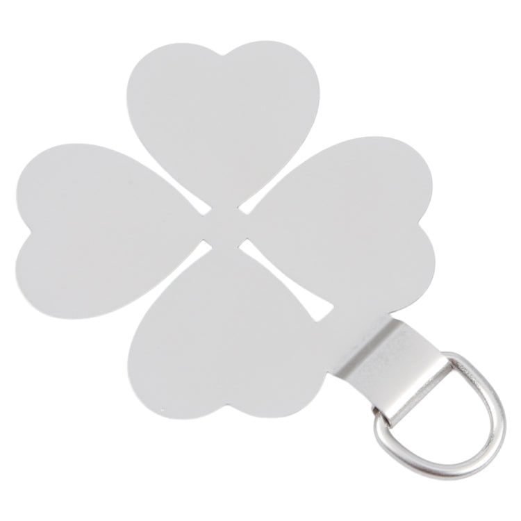 Four-leaf Metal Mobile Phone Lanyard Fixing Gasket(Silver) - free shipping - PMc TechLife - Order now!