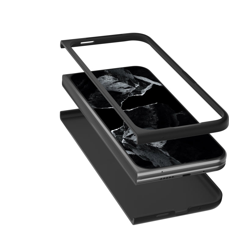 For Google Pixel 9 Pro Fold Black Frame PU Leather Full Coverage Phone Case(Blue) - free shipping - PMC TechLife - Order now!