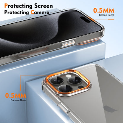 For iPhone 16 Pro Max Ice Feel HD Transparent PC Full Coverage Phone Case(Orange) - iPhone 16 Pro Max Cases by PMC Jewellery | Online Shopping South Africa | PMC Jewellery | Buy Now Pay Later Mobicred