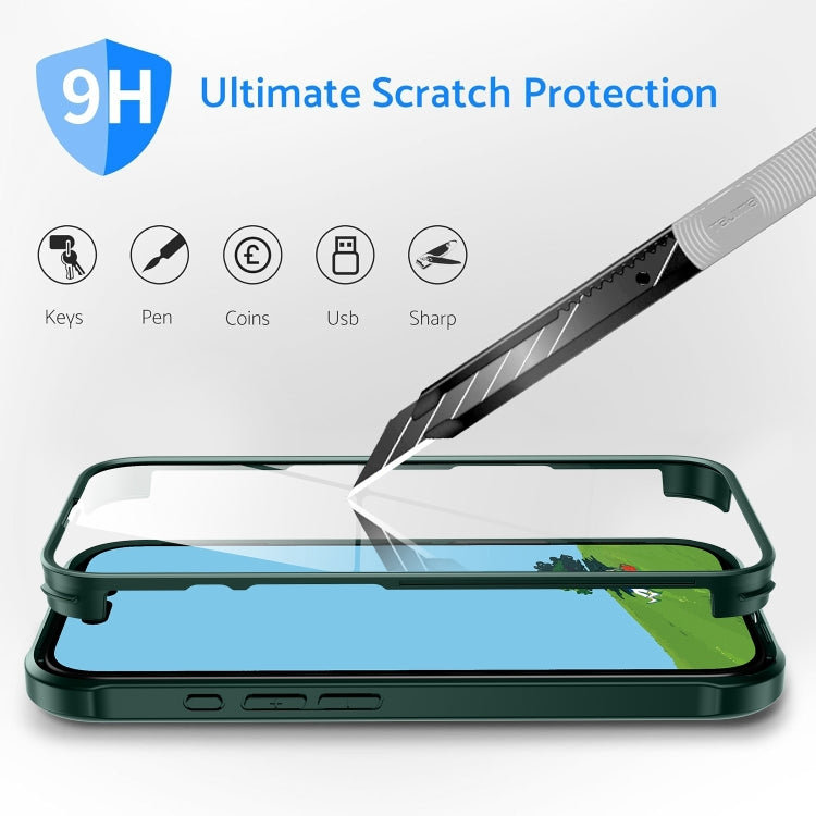 For iPhone 16 Plus Double-sided Plastic Glass Phone Protective Case(Red) - iPhone 16 Plus Cases by PMC TechLife | Online Shopping South Africa | PMC TechLife | Buy Now Pay Later Mobicred