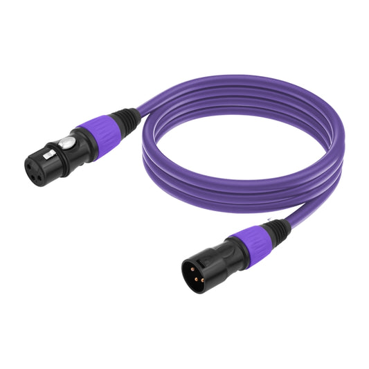 JC1015 XLR 3pin Male to Female Audio Cable, Length:10m(Purple) - Microphone Audio Cable & Connector by PMC Jewellery | Online Shopping South Africa | PMC Jewellery | Buy Now Pay Later Mobicred