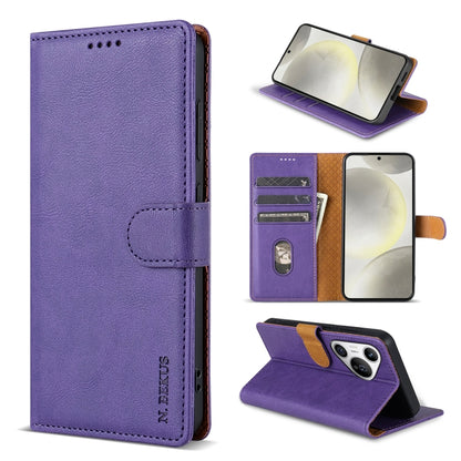 For Huawei Pura 70 Ultra N.BEKUS CSJ-P1 Solid Color Leather Phone Case(Purple) - Huawei Cases by N.BEKUS | Online Shopping South Africa | PMC Jewellery | Buy Now Pay Later Mobicred