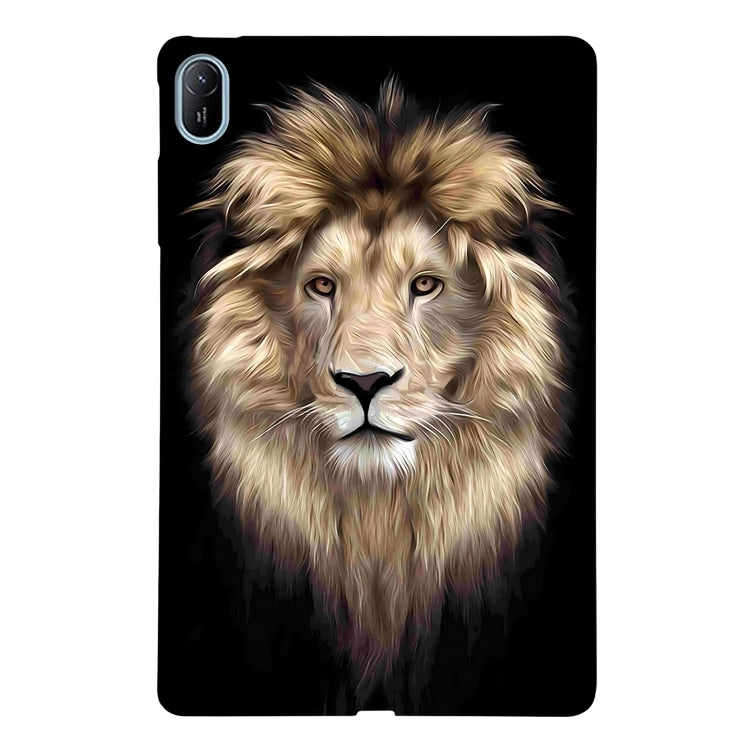 For Huawei MatePad SE 11 2024 Color Painting Pattern Smart Tablet TPU Case(Lion) - Huawei by PMC Jewellery | Online Shopping South Africa | PMC Jewellery | Buy Now Pay Later Mobicred