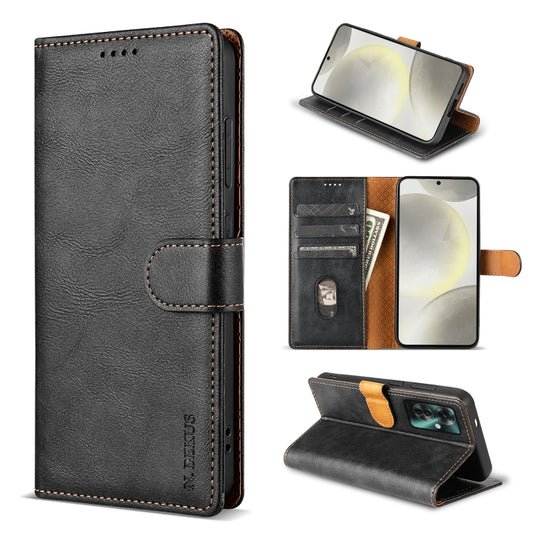 For OPPO Reno11 F 5G N.BEKUS CSJ-P1 Solid Color Leather Phone Case(Black) - Reno11 F Cases by N.BEKUS | Online Shopping South Africa | PMC Jewellery | Buy Now Pay Later Mobicred