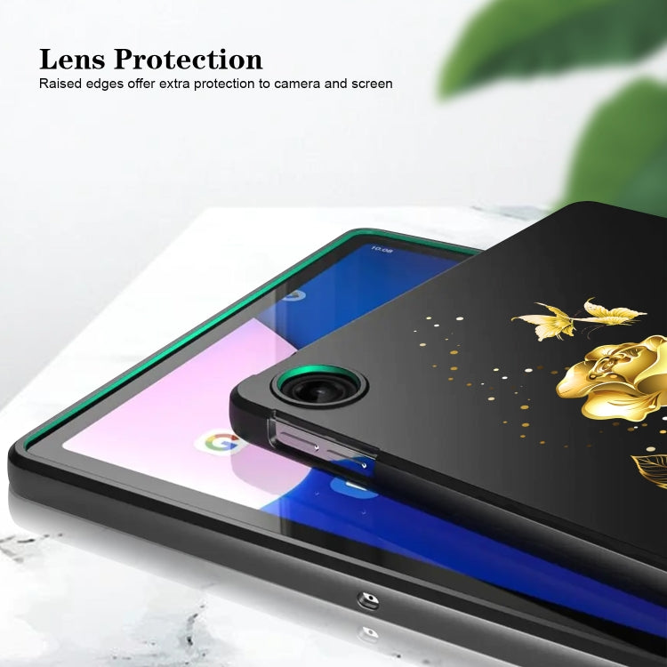 For Lenovo Tab M11 / Xiaoxin Pad 2024 Color Painting Pattern Smart Tablet TPU Case(Butterfly Circle) - Lenovo by PMC Jewellery | Online Shopping South Africa | PMC Jewellery | Buy Now Pay Later Mobicred