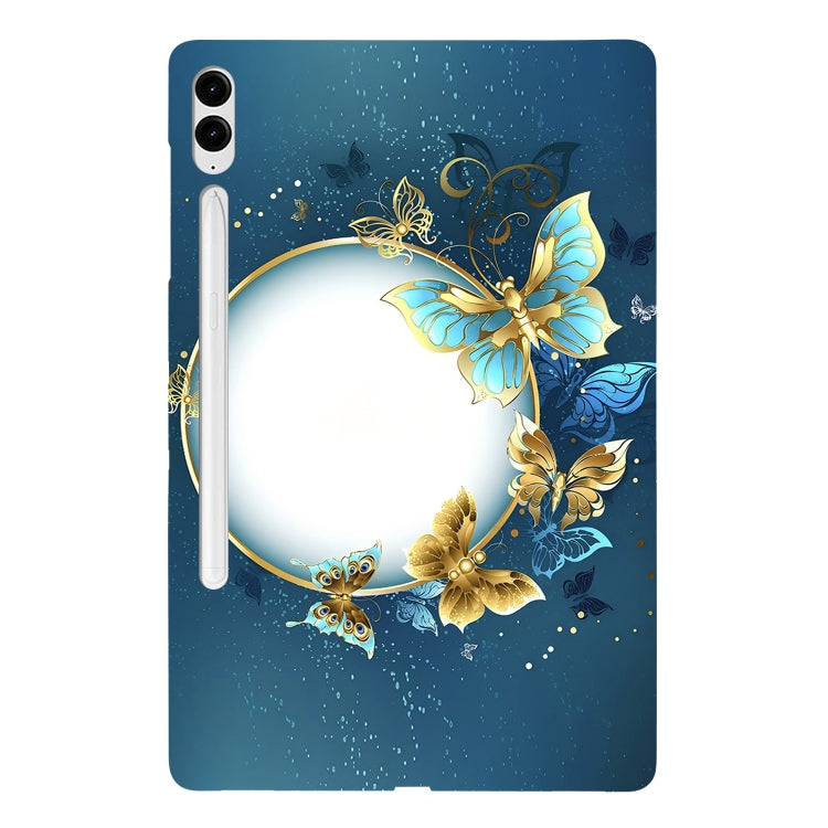 For Samsung Galaxy Tab S9+ / S9 FE+ Color Painting Pattern Smart Tablet TPU Case(Butterfly Circle) - Galaxy Tab S9+ Cases by PMC Jewellery | Online Shopping South Africa | PMC Jewellery | Buy Now Pay Later Mobicred