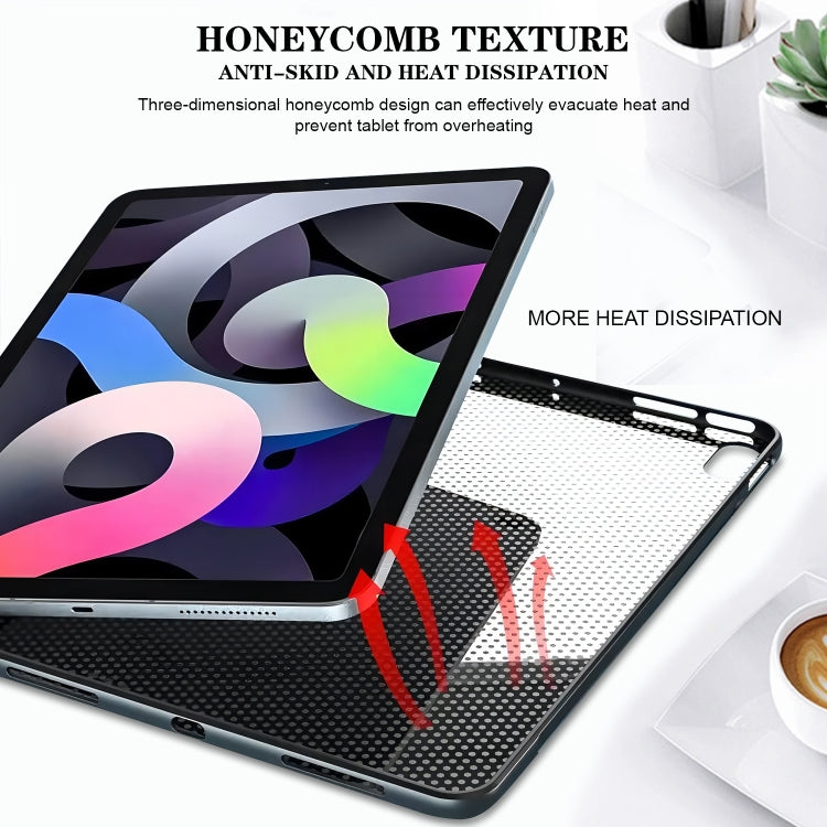 For Samsung Galaxy Tab S9+ / S9 FE+ Color Painting Pattern Smart Tablet TPU Case(Black Rose) - Galaxy Tab S9+ Cases by PMC Jewellery | Online Shopping South Africa | PMC Jewellery | Buy Now Pay Later Mobicred