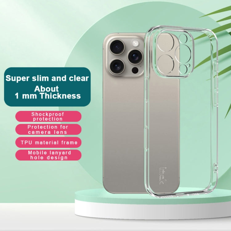 For iPhone 16 Pro IMAK UX-5 Series Transparent TPU Phone Case - iPhone 16 Pro Cases by imak | Online Shopping South Africa | PMC Jewellery | Buy Now Pay Later Mobicred