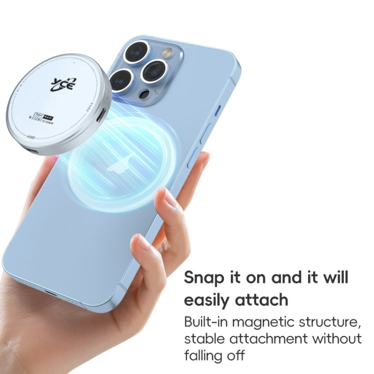 YCE-V195C USB-C / Type-C to M.2 NVMe + PD 3.0 Magnetic Hard Drive Enclosure(Grey) - HDD Enclosure by PMC Jewellery | Online Shopping South Africa | PMC Jewellery | Buy Now Pay Later Mobicred