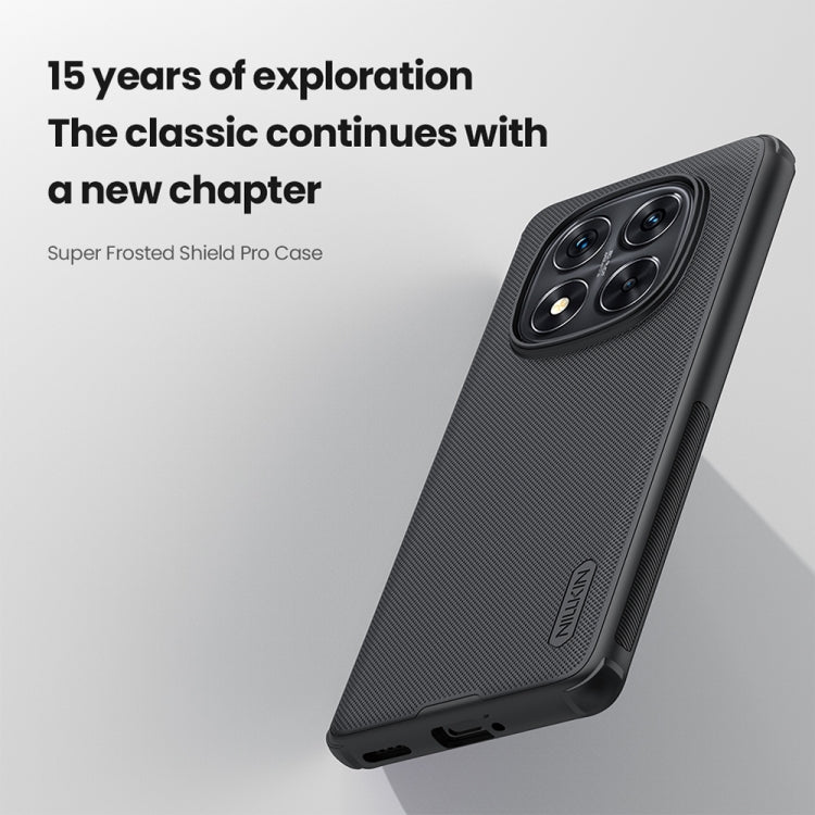 For Redmi Note 14 Pro+ 5G NILLKIN Frosted Shield Pro PC + TPU Phone Case(Black) - free shipping - PMC Jewellery - Order now!